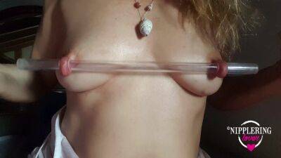 Nippleringlover Horny Milf Inserting 16mm See Through Tube In Extremely Stretched Pierced Nipples - upornia - Germany