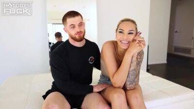 Stunning, Tattooed Blonde Is Fucking Her Lover And Moaning - hclips