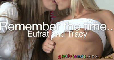 Tracy Lindsay - Girlfriends Blonde beauty Tracy Lindsay and Eufrat Lesbian porn - sexu.com - Czech Republic