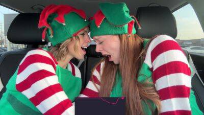 As Horny Elves Cumming In Drive Thru With Remote Controlled Vibrators / 4k With Serenity Cox And Nadia Foxx - hclips