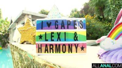 Lexi - Gape Frenzy With Harmony And Lexi - hotmovs.com