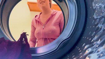 Stepmom Stuck In The Washing Machine Takes It In Both Holes To Keep It A Secret - hotmovs.com