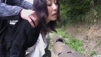 Mature Japanese Outdoor Bottomless Bicycle Riding And Sex 5 Min With Asian Milf And Blue Sky - upornia - Japan