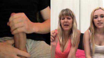 Webcam Reaction - Jerking Off For Mom And Step Daughter - drtuber
