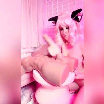 Belle Delphine - Pink Kitten Doll Riding - drtuber