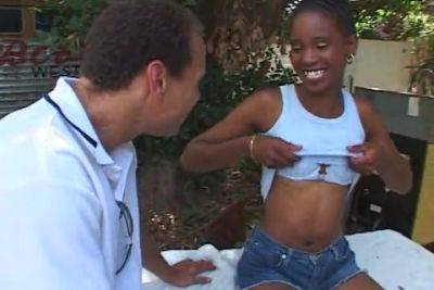 Skinny teen 18+ Got Destroyed In The Backyard - upornia