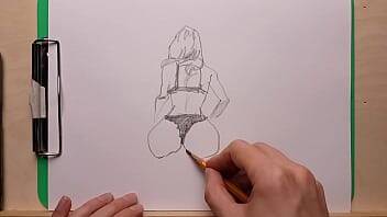 Pencil drawing sexy girl - xvideos.com